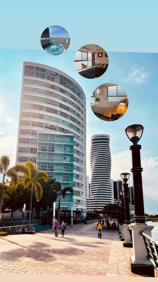 Apartamento Vista Al Rio Puerto Santana Riverfront 1 瓜亚基尔 外观 照片